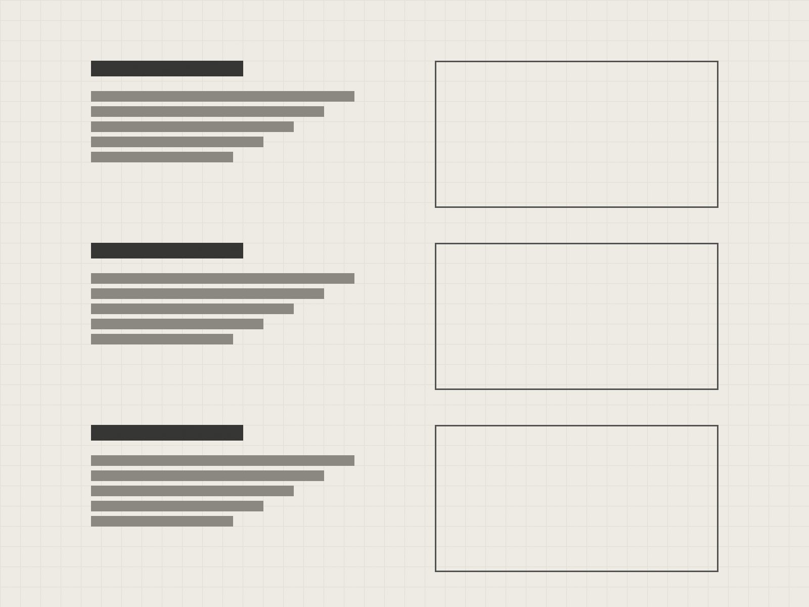 Wireframe-Skizzen auf kariertem Papier