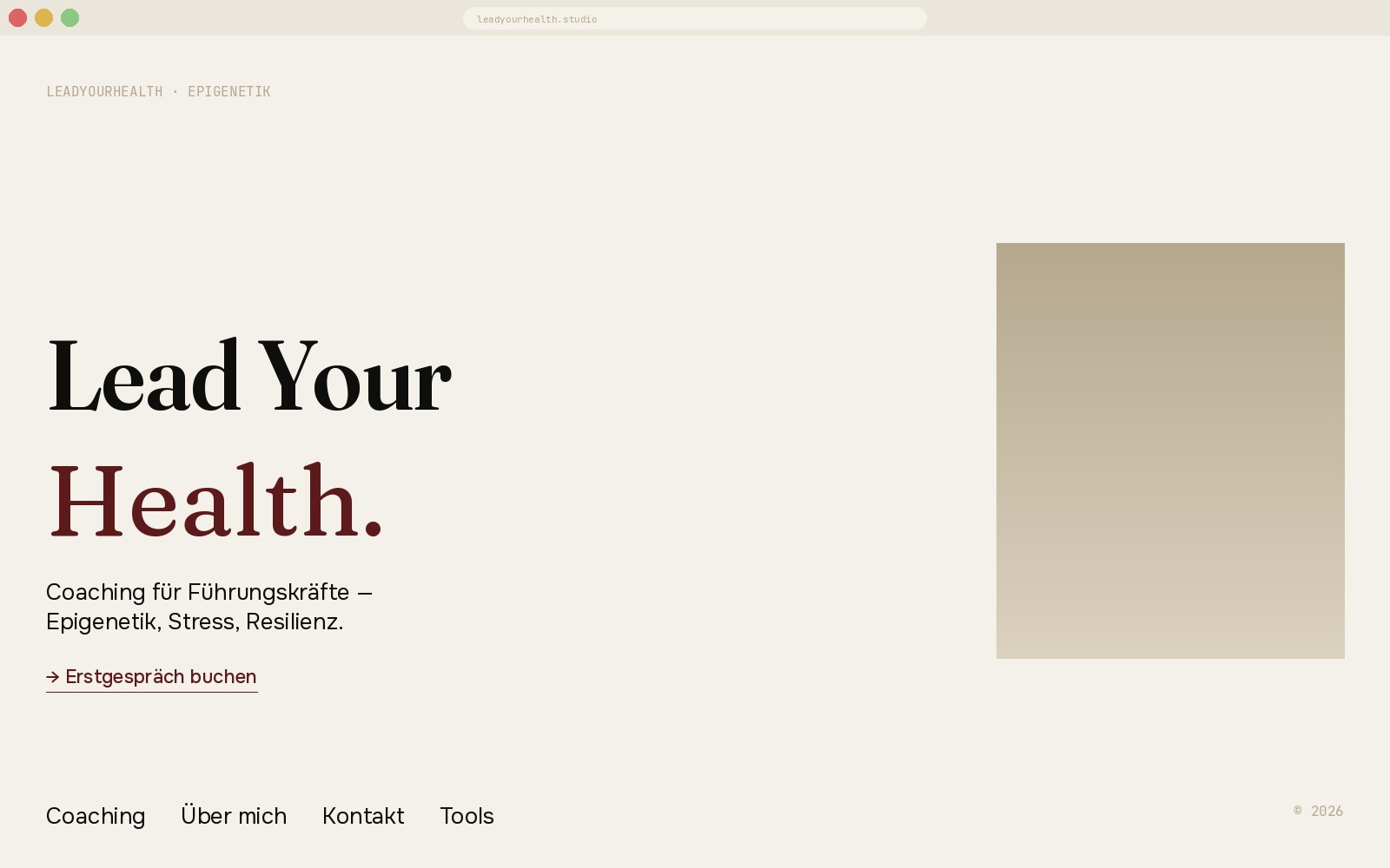 LeadYourHealth — Editorial Web System